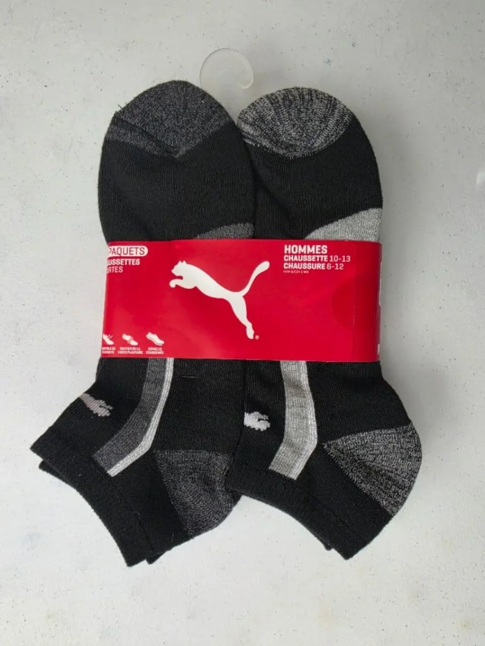 Puma men's low cut socks 6 pack.